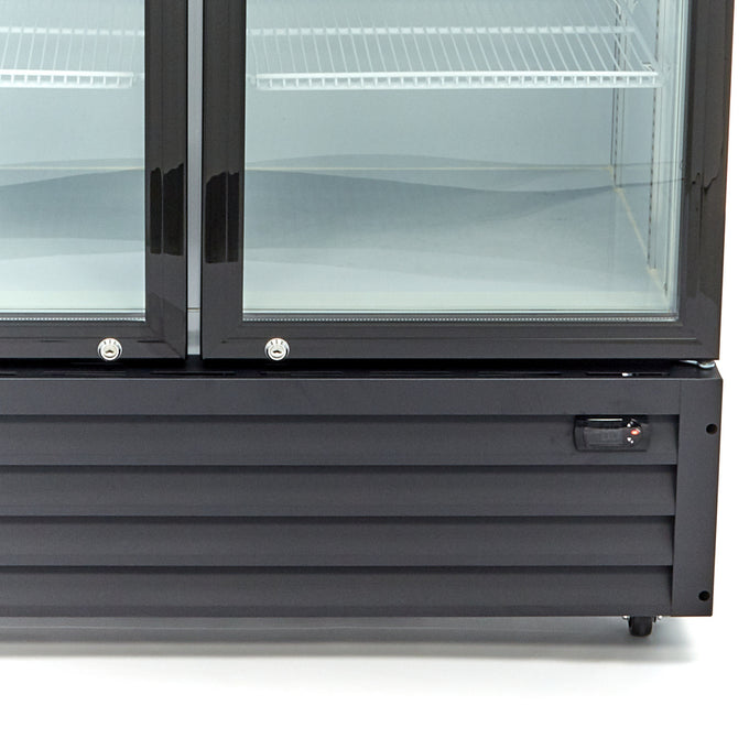 Réfrigérateur à boissons - 700L - 8 étagères réglables inox 680 W Maxima - vue 3 - Frigo professionnel vitré pro CHR - Cuistéo