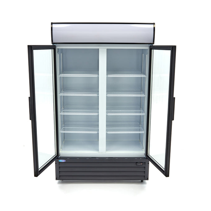 Réfrigérateur à boissons - 700L - 8 étagères réglables inox 680 W Maxima - vue 5 - Frigo professionnel vitré pro CHR - Cuistéo