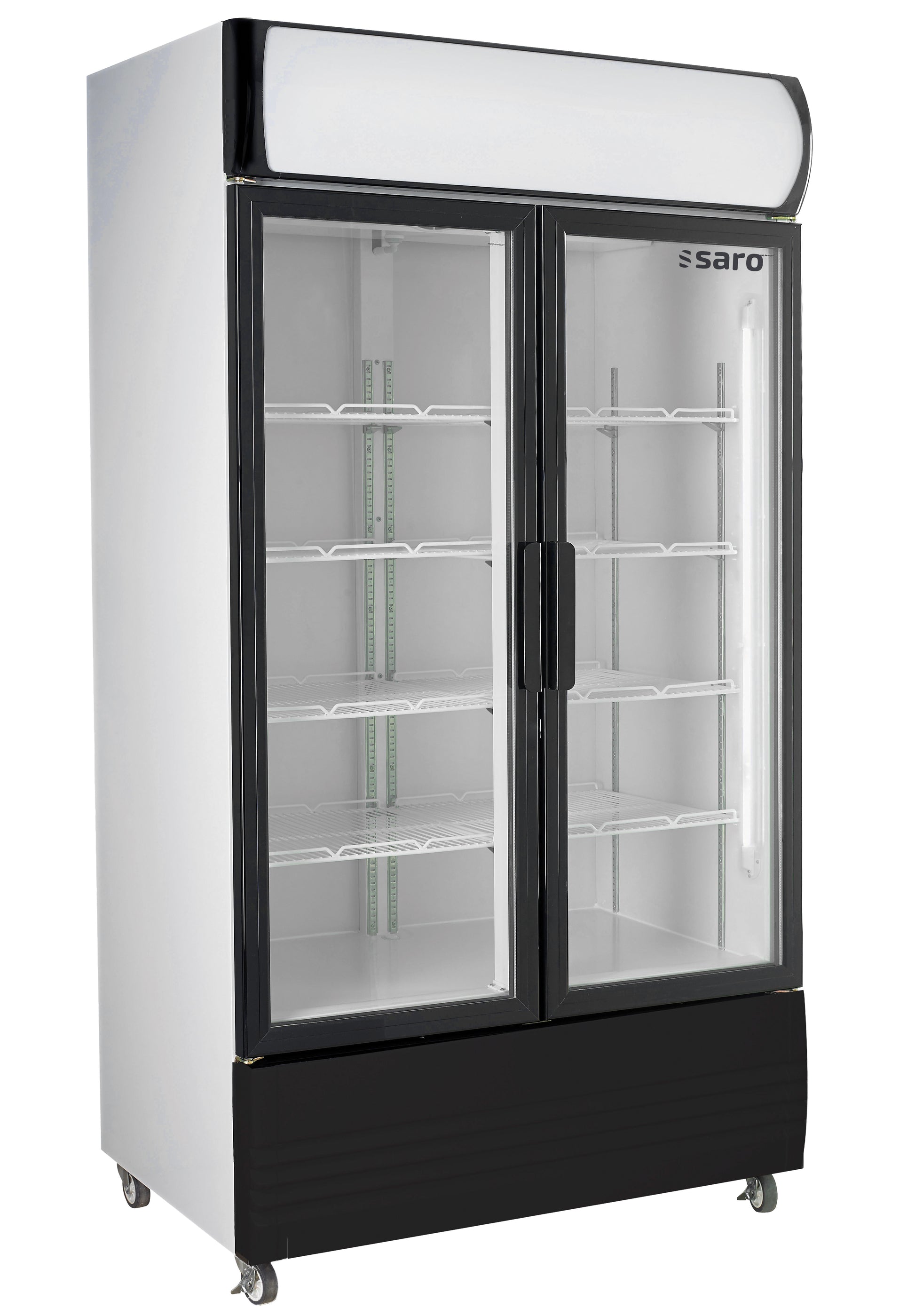 Réfrigérateur vitrine - 568L - 2 portes - LED Saro - Armoire à boissons professionnel CHR - matériel cuisine pro - Cuistéo
