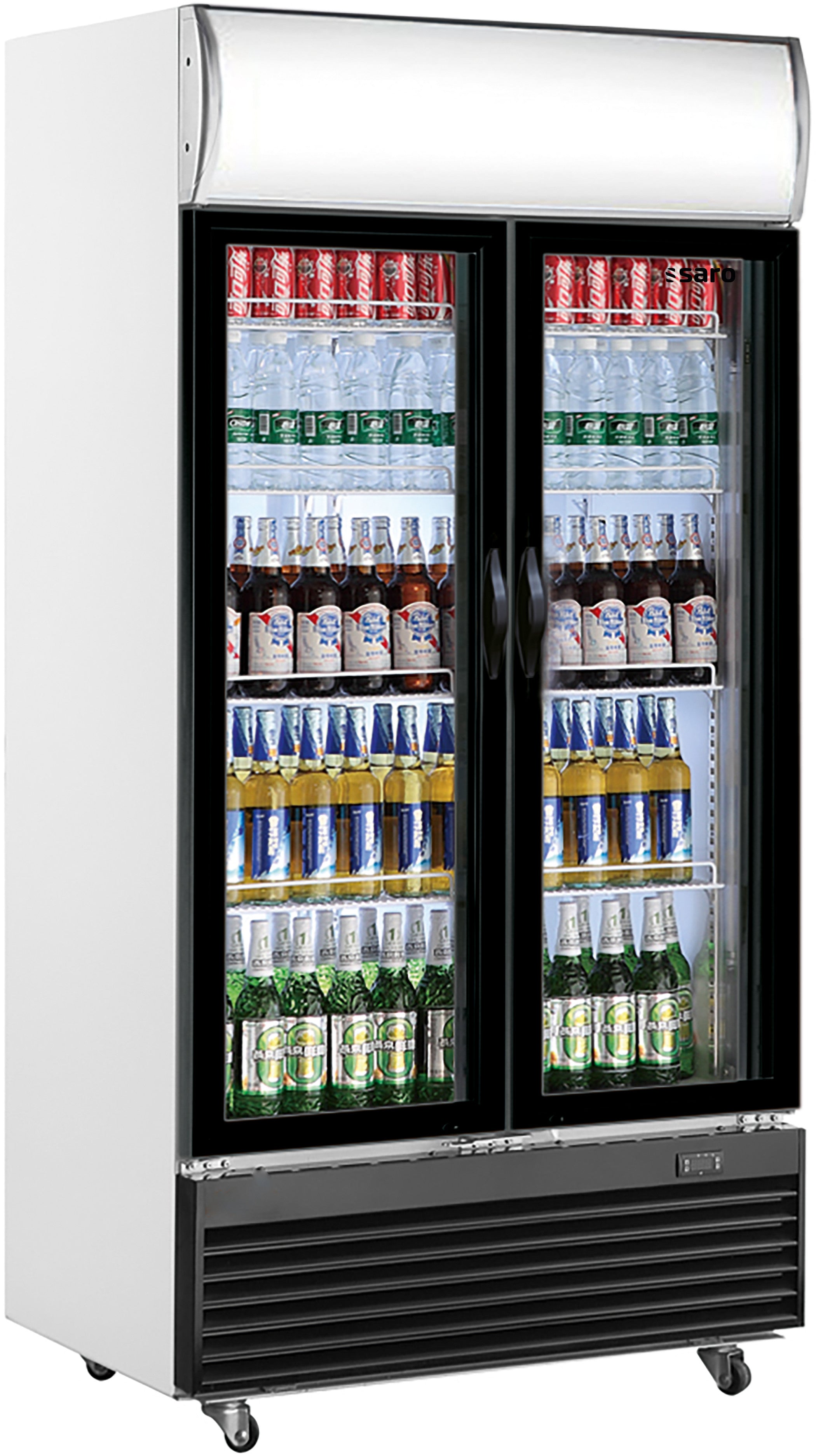 Armoire à boissons - 800L - 2 portes - Panneau LED Saro - Armoire à boissons professionnel CHR - matériel cuisine pro - Cuistéo
