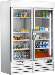 Réfrigérateur vitrine - 1078L - 2 portes - LED Saro - Armoire à boissons professionnel CHR - matériel cuisine pro - Cuistéo