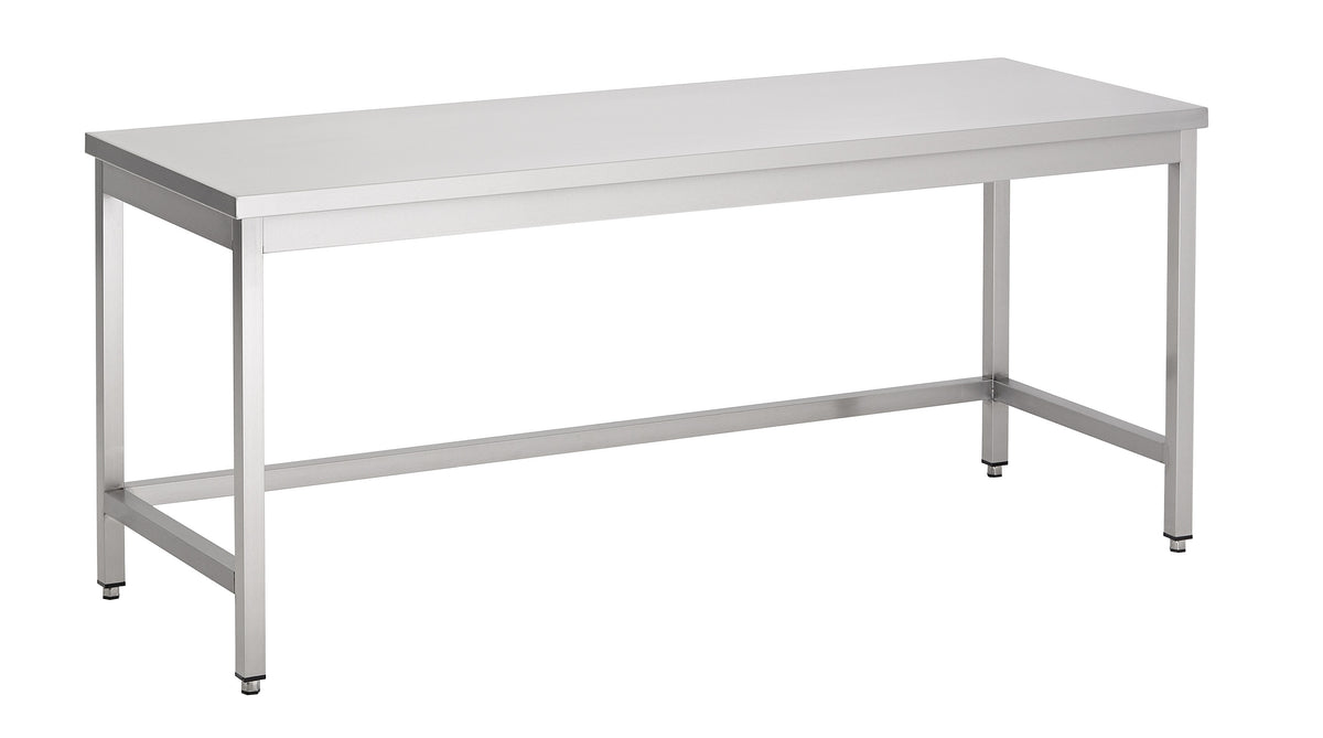 Plan de travail dessous ouvert 1500 mm inox Combisteel - Table inox avec étagère professionnel CHR - matériel cuisine pro - Cuistéo