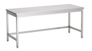 Plan de travail dessous ouvert 700 mm inox Combisteel - Table inox avec étagère professionnel CHR - matériel cuisine pro - Cuistéo