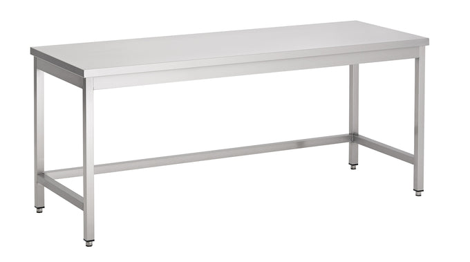 Plan de travail ouvert dessous 700mm inox Combisteel - Table inox avec étagère professionnel CHR - matériel cuisine pro - Cuistéo