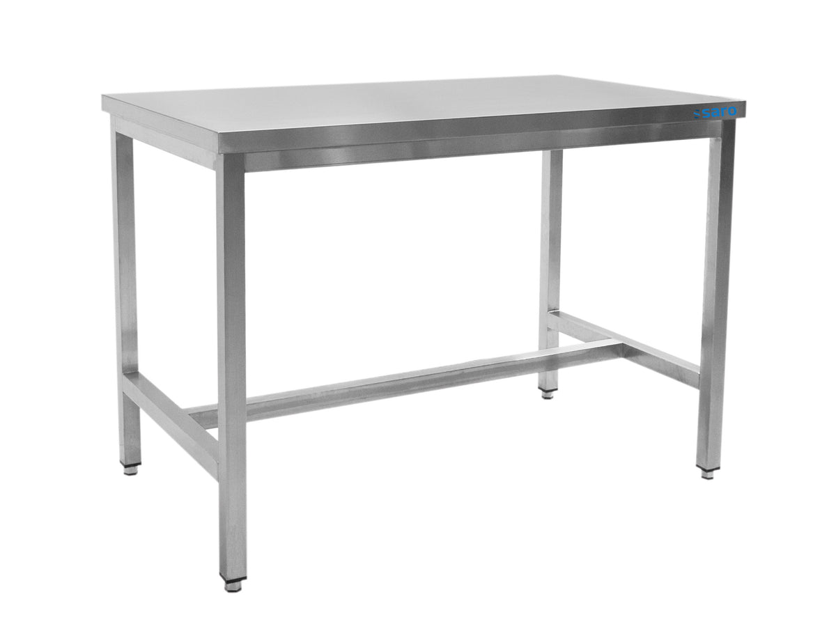 Table inox - Sans étagère - 1400x600x850mm Saro - Table inox avec étagère professionnel CHR - matériel cuisine pro - Cuistéo