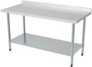 Plan de travail étagère à crédence inox 1800x700x890 mm 200 L Combisteel - Table inox avec étagère professionnel CHR - matériel cuisine pro - Cuistéo