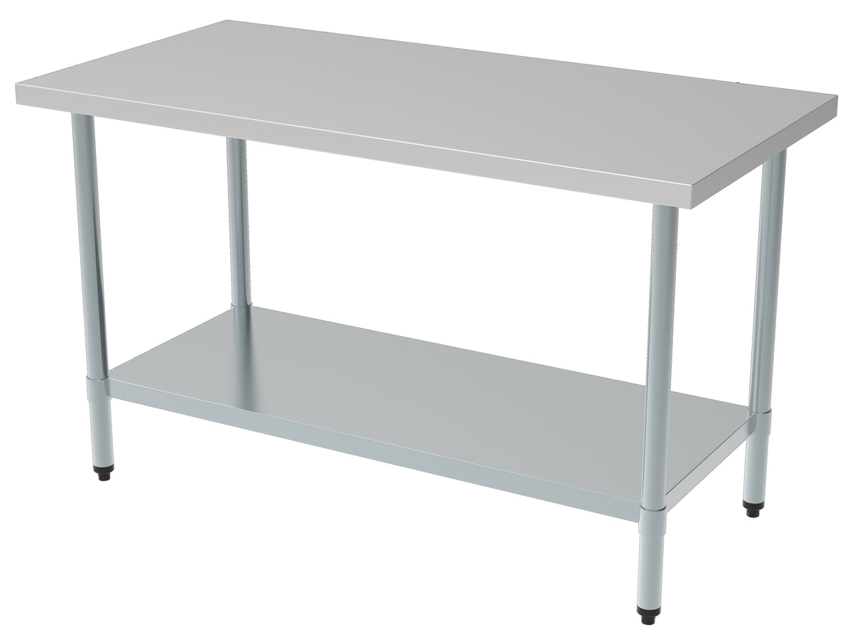 Table de travail étagère inox 1500x700x850 mm 200 L Combisteel - Table inox avec étagère professionnel CHR - matériel cuisine pro - Cuistéo