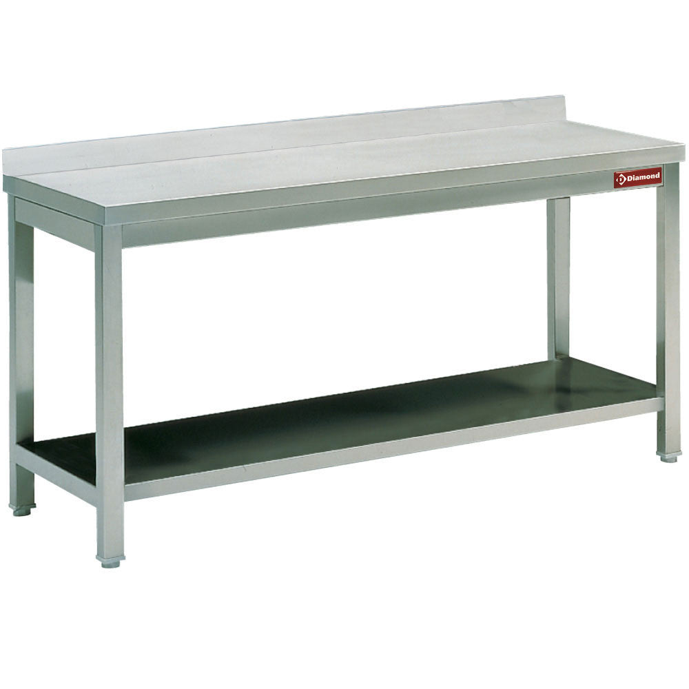 Table de travail et sous tablette + bord arrière - Diamond