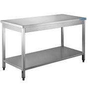 Table inox - Étagère - 1200x700x850mm Saro - Table inox avec étagère professionnel CHR - matériel cuisine pro - Cuistéo