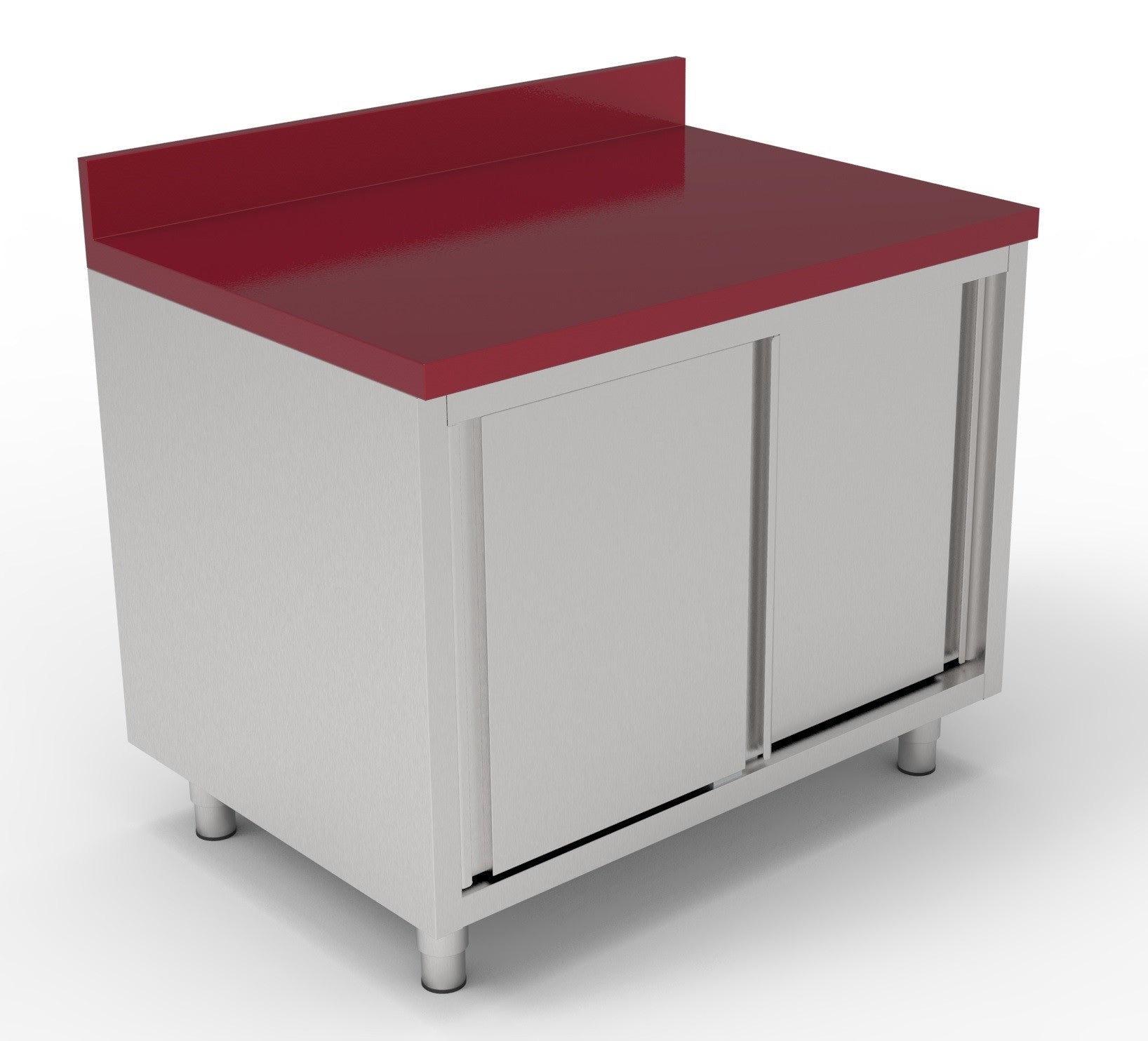 700 table de découpe avec portes coulisstantes inox 1600x700x850 mm Combisteel - Table inox avec étagère professionnel CHR - matériel cuisine pro - Cuistéo