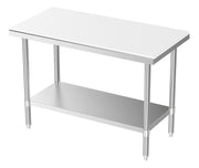 Table de découpe avec étagère inox 500x700x860 mm 150 L Combisteel - Table inox avec étagère professionnel CHR - matériel cuisine pro - Cuistéo