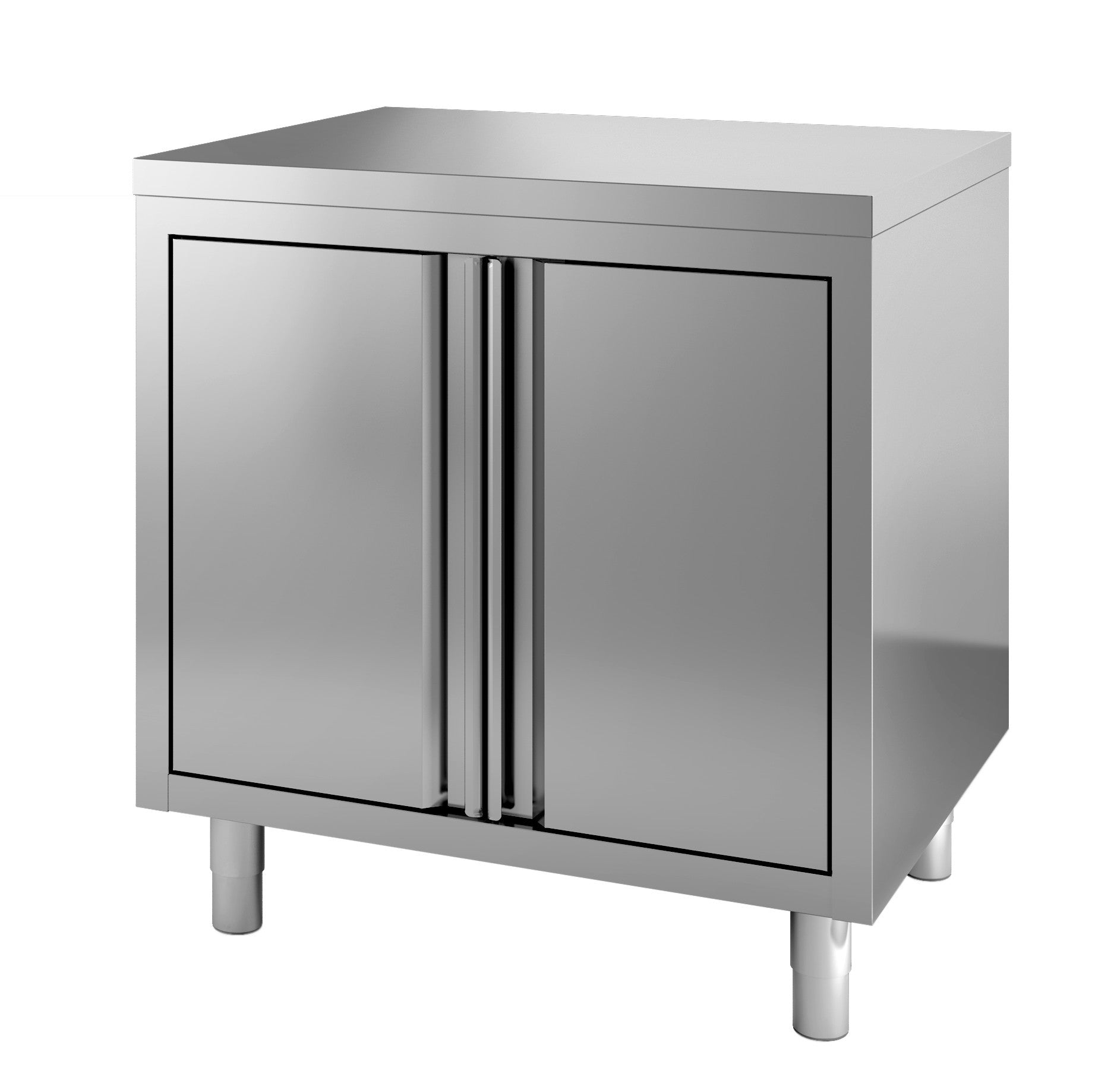 Meuble de travail 2 portes inox 800mm Combisteel - Meuble bas inox professionnel CHR - matériel cuisine pro - Cuistéo