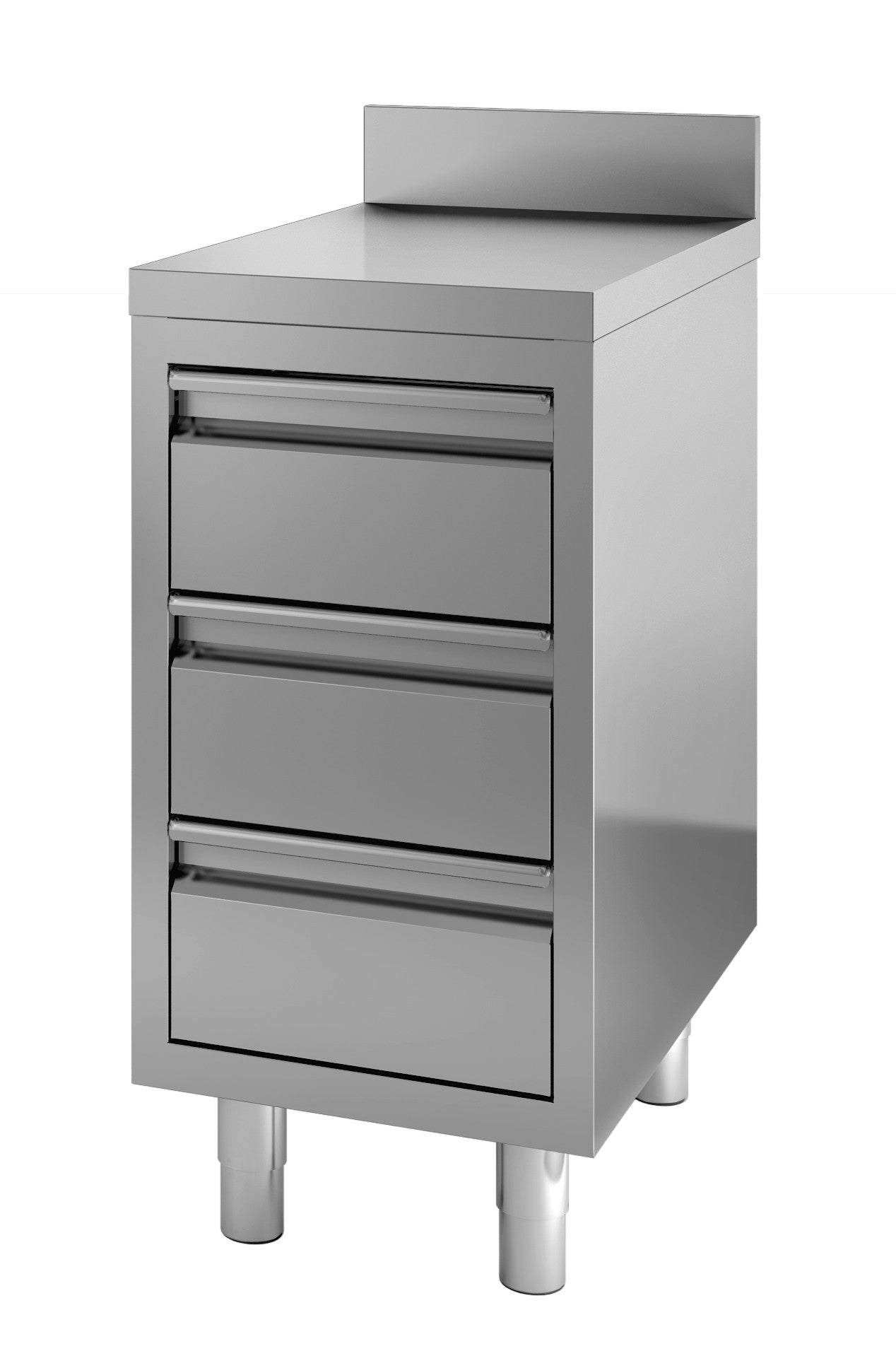 Plan de travail à tiroirs 600x700mm inox Combisteel - Meuble bas inox professionnel CHR - matériel cuisine pro - Cuistéo