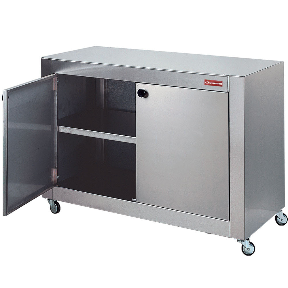 Armoire de support en inox sur roues - Diamond