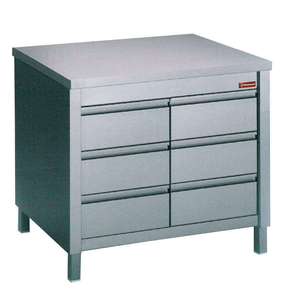 Table armoire avec 6 tiroirs - Diamond