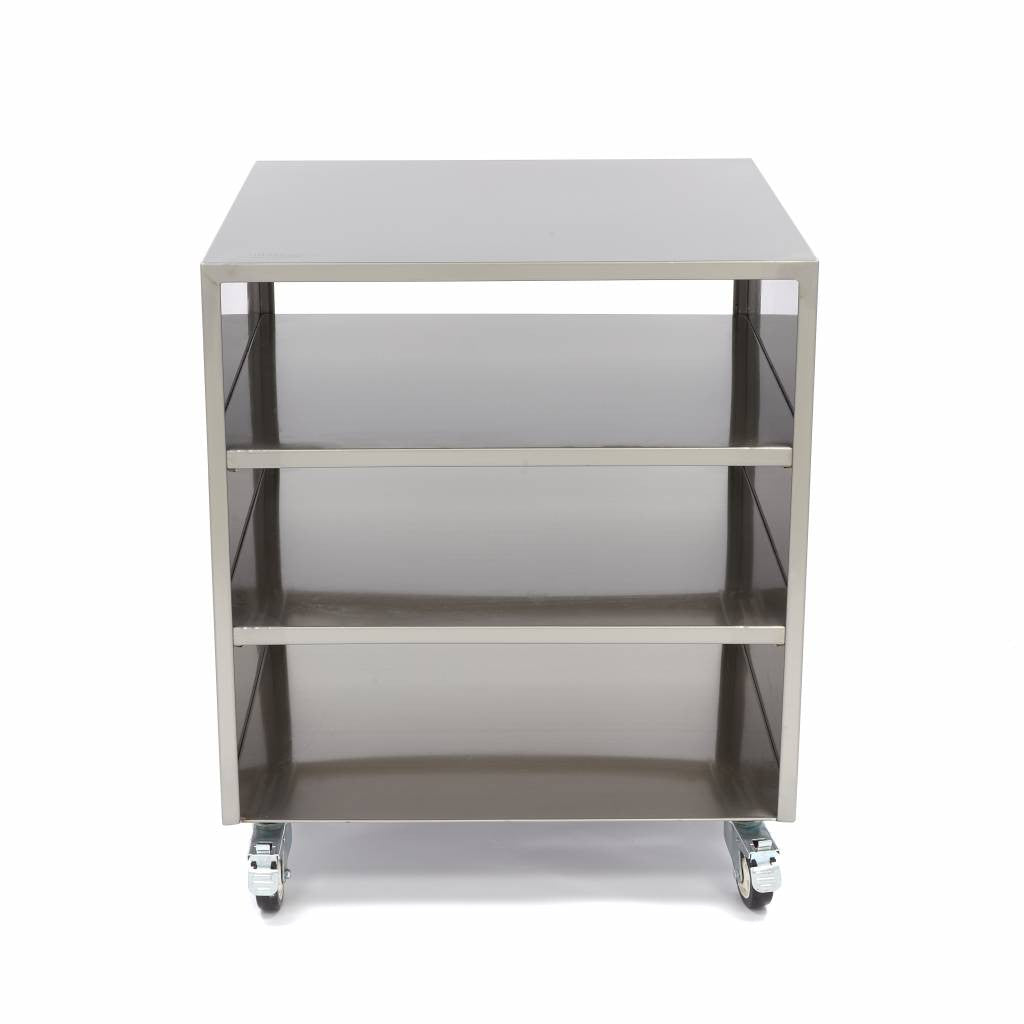Table de machine en acier inoxydable - 60 x 60cm 120 L Maxima - vue 3 - Meuble bas inox pro CHR - Cuistéo