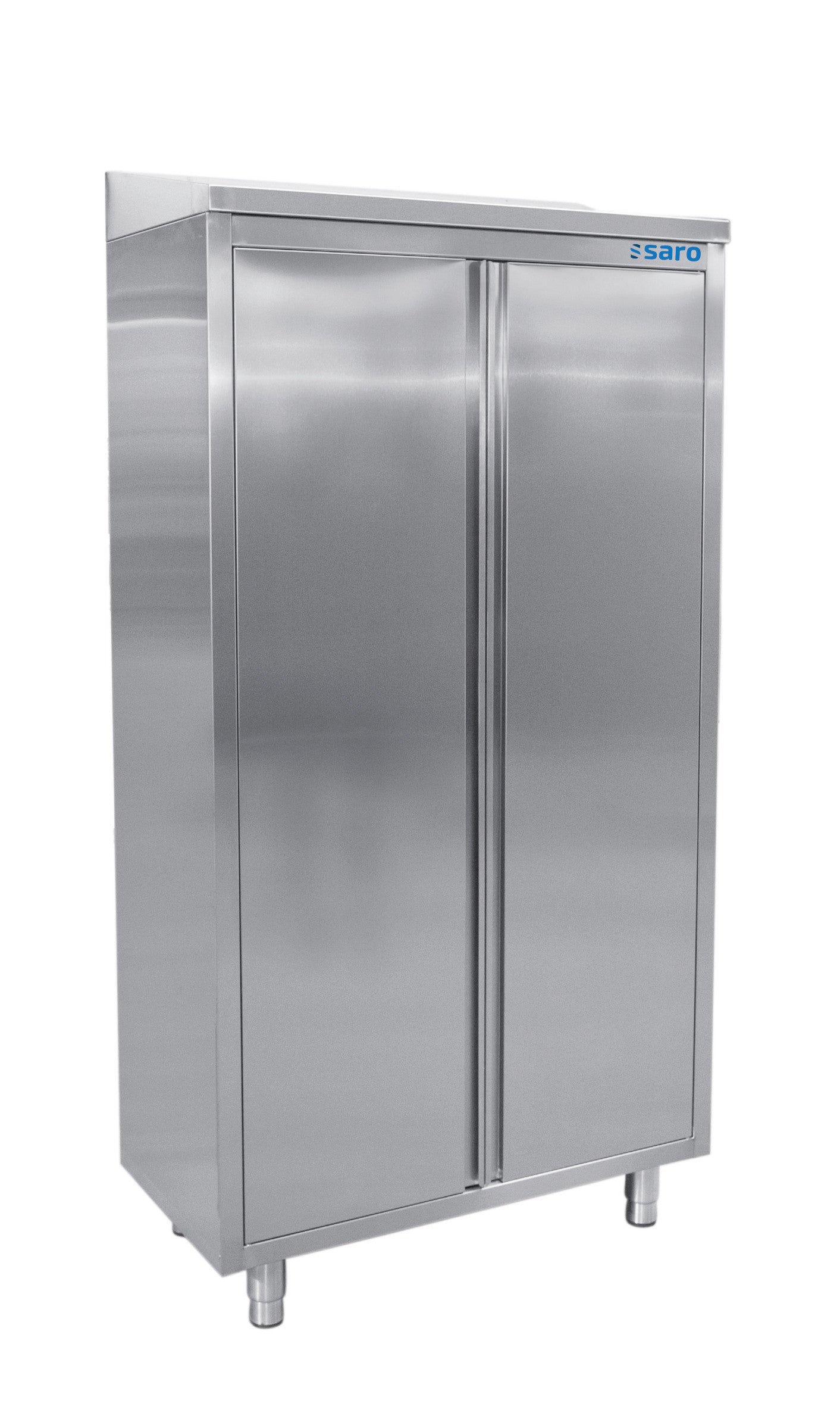 Armoire Haute - Inox - 1000x500x1975mm - 2 Portes - 3 Étagères Saro - Armoire réfrigérée professionnel CHR - matériel cuisine pro - Cuistéo