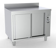 Armoire chauffante bord relevé 2000x700x850 mm 1.5 kW Combisteel - Table inox avec étagère professionnel CHR - matériel cuisine pro - Cuistéo