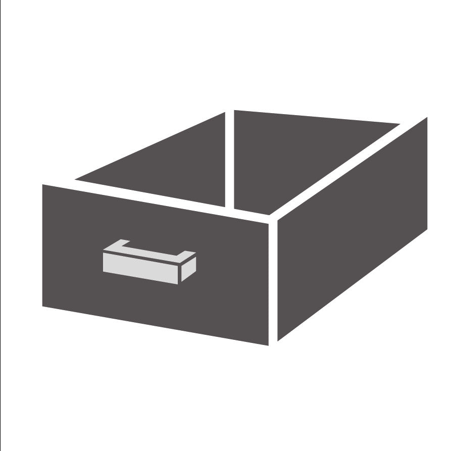 Bloc de 1-tiroir 1000x700x900 mm Combisteel - Table inox avec étagère professionnel CHR - matériel cuisine pro - Cuistéo