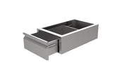 Bloc de tiroirs 1 tiroir pour table 600 inox 1200x700x900 mm Combisteel - Table inox avec étagère professionnel CHR - matériel cuisine pro - Cuistéo