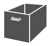 Bloc de tiroirs 1/1 7489.5075 - 5080 .. 1000x700x900 mm Combisteel - Table inox avec étagère professionnel CHR - matériel cuisine pro - Cuistéo