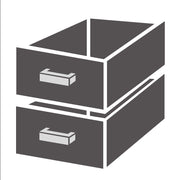 Bloc de tiroirs 1/2 monobloc 1000x700x900 mm Combisteel - Table inox avec étagère professionnel CHR - matériel cuisine pro - Cuistéo