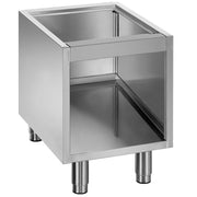 Soubassement ouvert - pieds inox réglables - Diamond