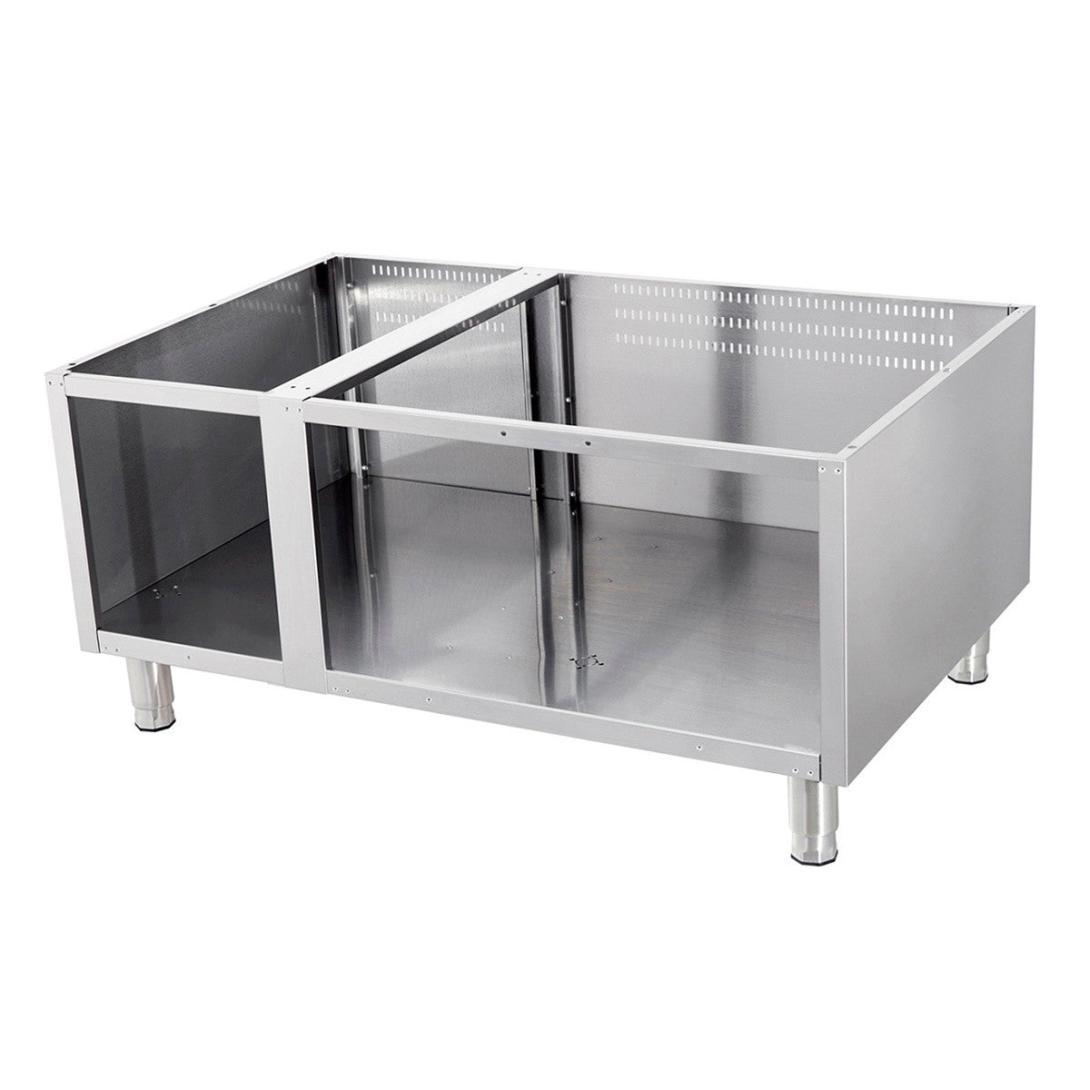 Support Triple Unit - Profondeur de 90 cm - Ouvert Maxima - Soubassement inox professionnel CHR - matériel cuisine pro - Cuistéo