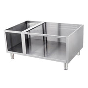 Support Triple Unit - Profondeur de 90 cm - Ouvert Maxima - Soubassement inox professionnel CHR - matériel cuisine pro - Cuistéo