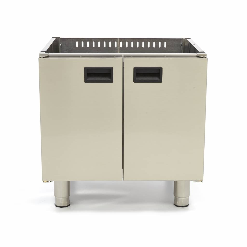 Support professionnel - Double unité - 60 cm de profondeur - 2 portes Maxima - vue 3 - Soubassement inox pro CHR - Cuistéo