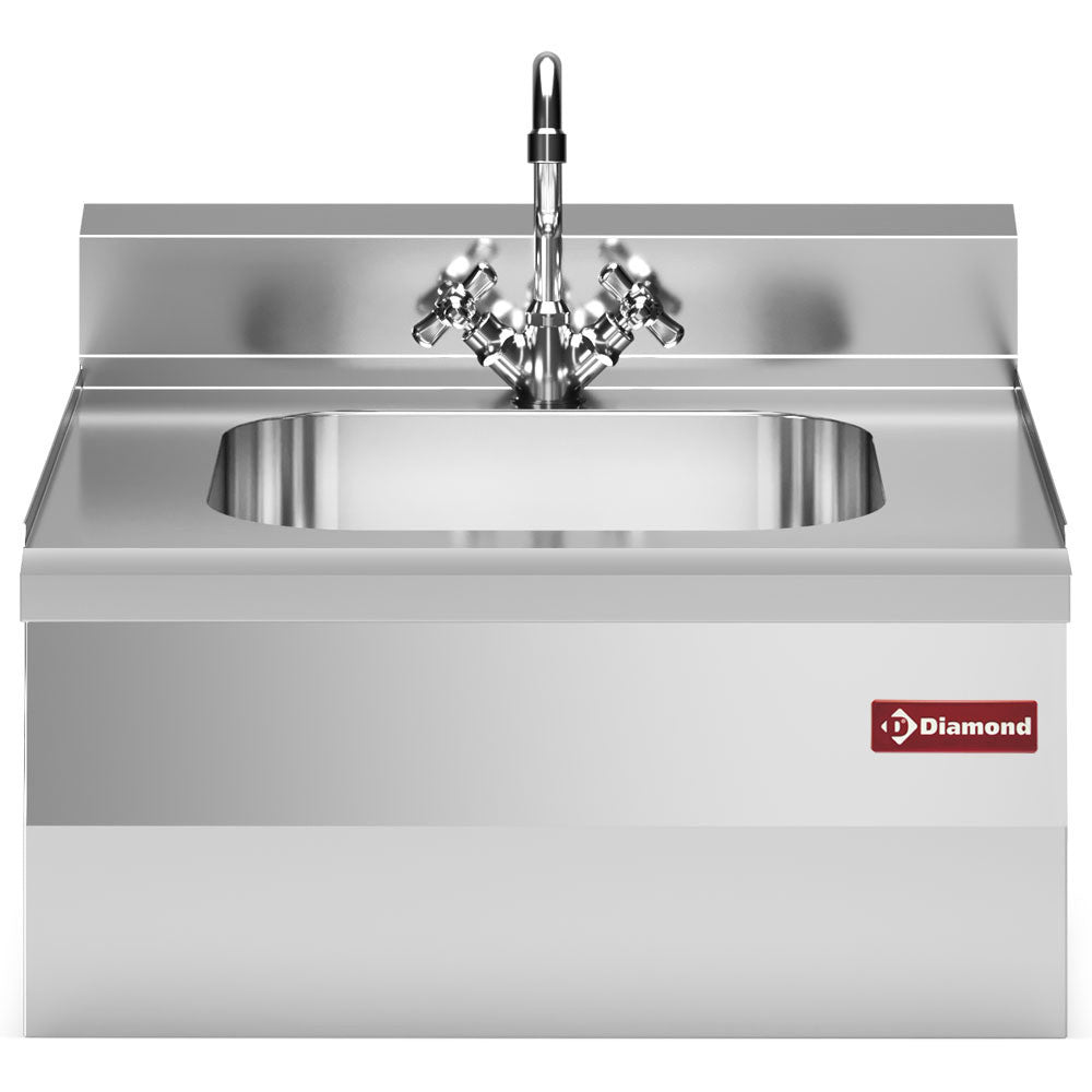 Evier + robinet mélang. + siphon 400x400xh200 - Diamond