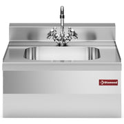 Evier + robinet mélang. + siphon 400x400xh200 - Diamond