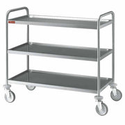 Chariot de service en inox 3 niveaux - Diamond