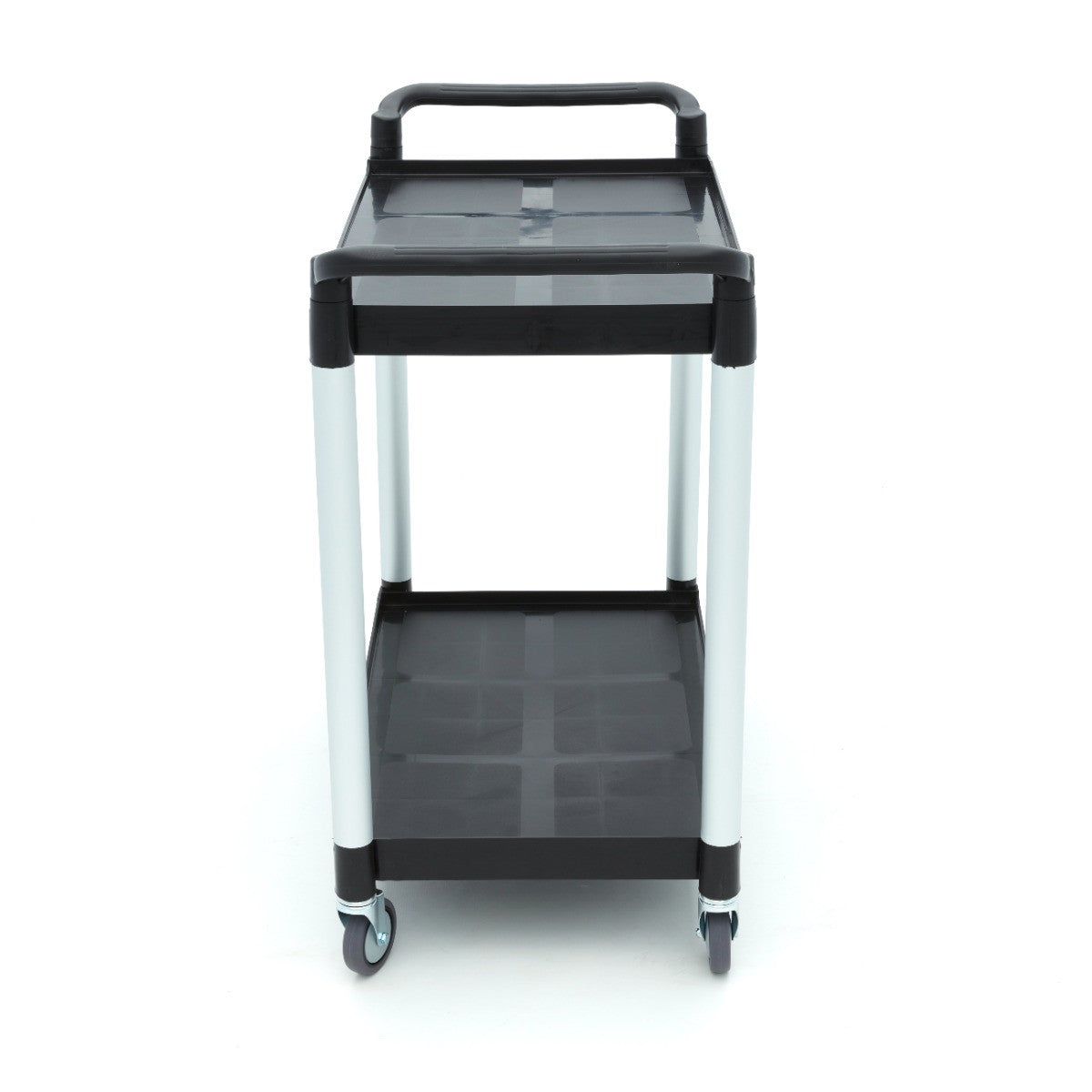 Chariot de service - 2 étagères en plastique - 103 x 50.5 cm inox 50 L Maxima - vue 3 - Chariot CHR inox pro CHR - Cuistéo