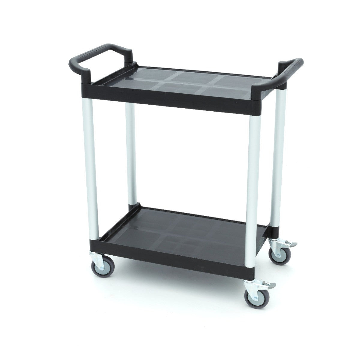 Chariot de service - 2 étagères plastique - 86.5x42.5 cm inox 50 L Maxima - vue 4 - Chariot CHR inox pro CHR - Cuistéo