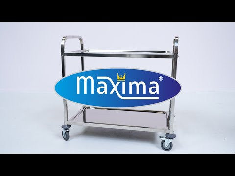 Chariot de service en acier inoxydable - 3 étagères 40 L Maxima - vue 6 - Chariot de service pro CHR - Cuistéo