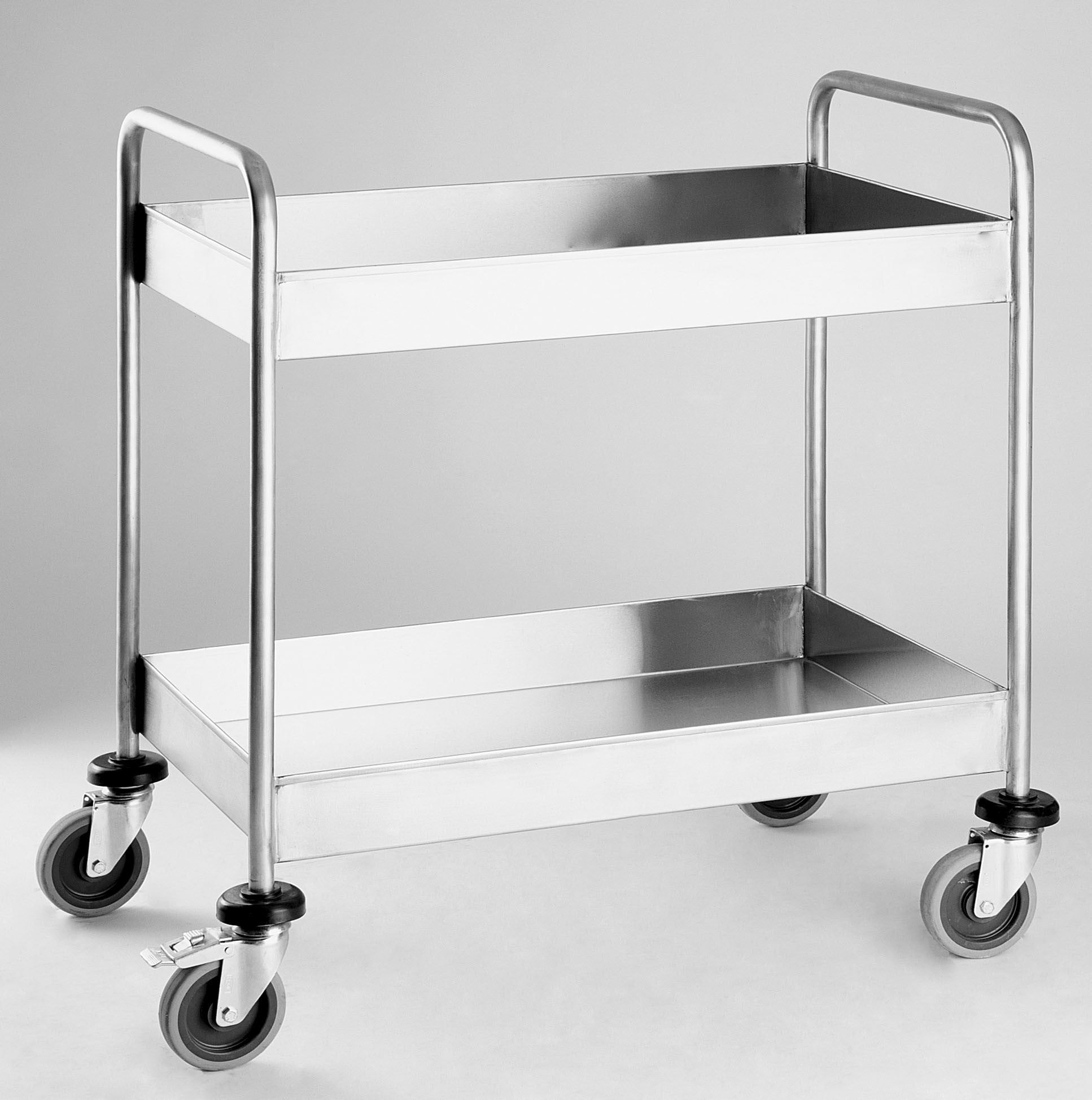 Chariot nettoyage - Inox - 240kg - 630x400x980mm - CHARLES Saro - Chariot de service professionnel CHR - matériel cuisine pro - Cuistéo