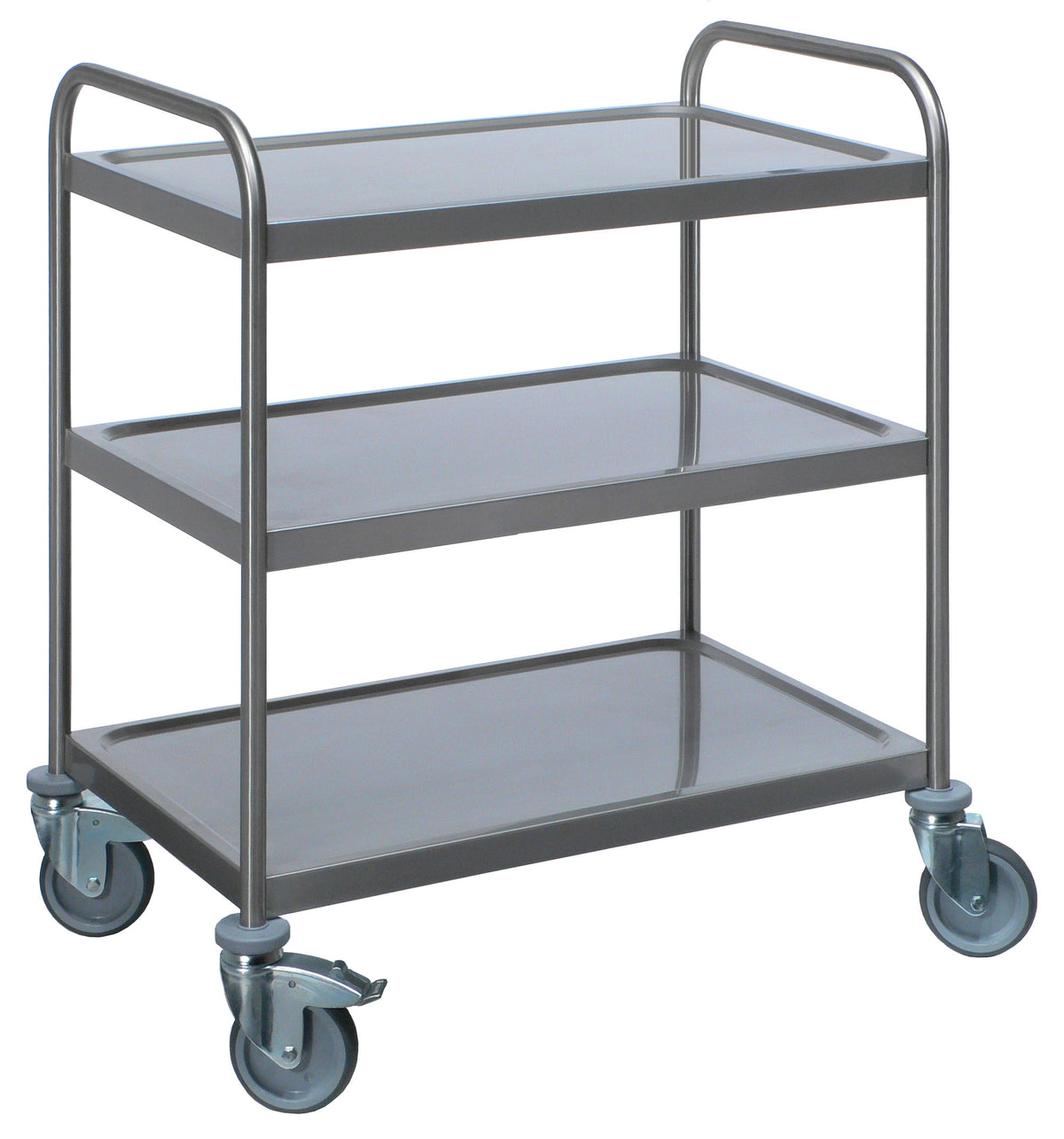 Chariot service - Inox - 3 niveaux - 800x500mm - 150kg - 870x575x970mm - SW 3 Saro - Chariot de service professionnel CHR - matériel cuisine pro - Cuistéo