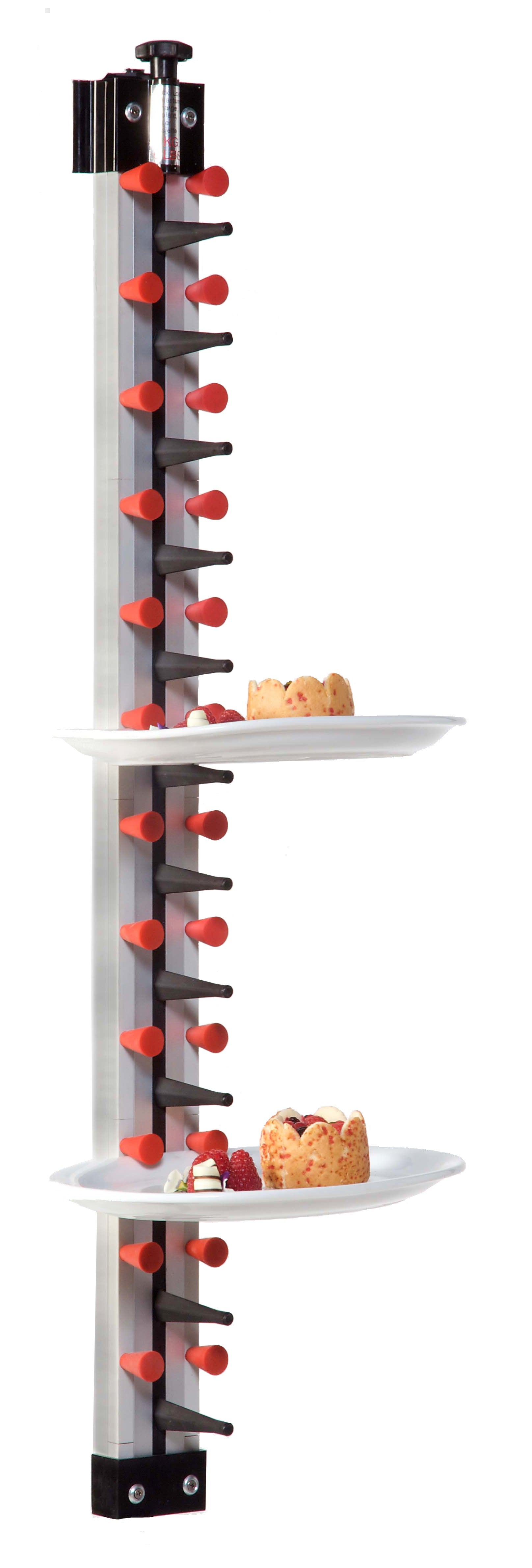 Porte assiettes dressées murale 12 L. 70 mm Combisteel - Porte assiettes professionnel CHR - matériel cuisine pro - Cuistéo