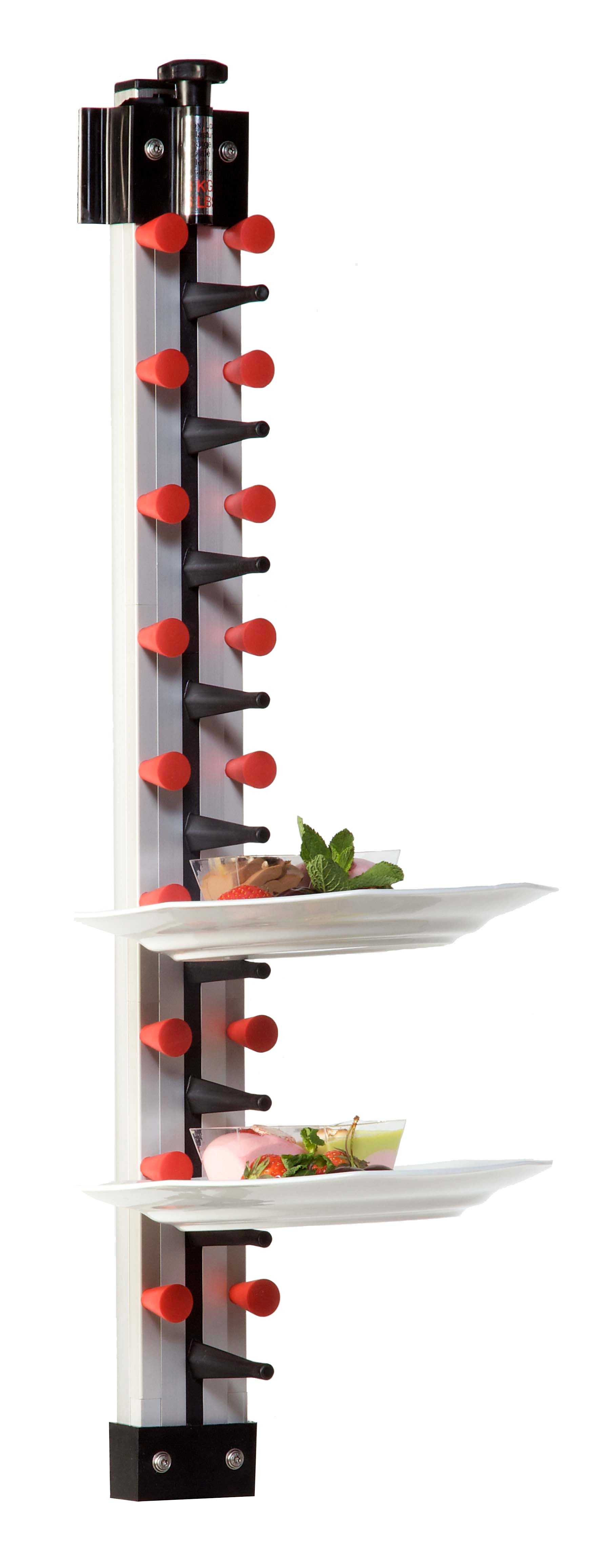 Porte assiettes dressées murale 9 L. 70 mm Combisteel - Porte assiettes professionnel CHR - matériel cuisine pro - Cuistéo