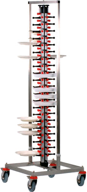 Égouttoir assiettes - 84 assiettes - Ø380mm - 650x650x1870mm - PM-84 STANDARD Saro - Chariot à assiettes professionnel CHR - matériel cuisine pro - Cuistéo