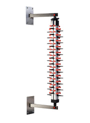 Superposition assiettes - 48 assiettes - Ø380mm - Aluminium - Détachable - 1140mm Saro - Porte assiettes professionnel CHR - matériel cuisine pro - Cuistéo