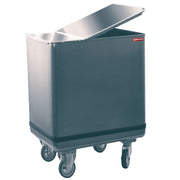 Trémie sur roues en inox 125 l - Diamond