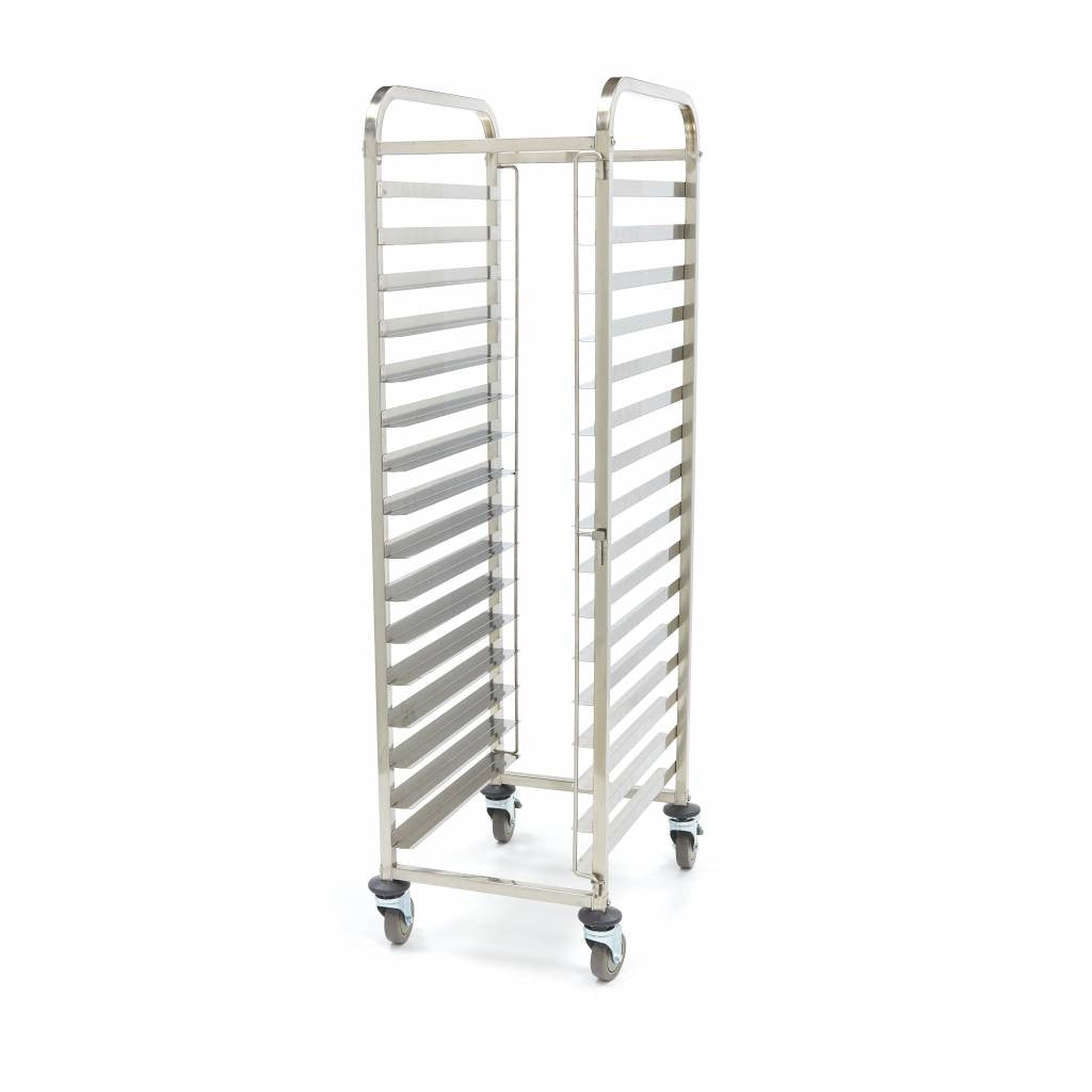 Chariot à plateaux - 16 plateaux 60x40cm - Acier inoxydable Maxima - Chariot spécifique professionnel CHR - matériel cuisine pro - Cuistéo