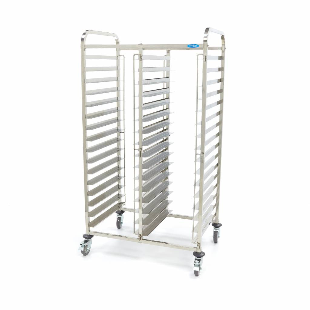 Chariot de service pour boulangerie - Bakerynorm - Pour 32 plateaux (60 x 40 cm) Maxima - Chariot spécifique professionnel CHR - matériel cuisine pro - Cuistéo