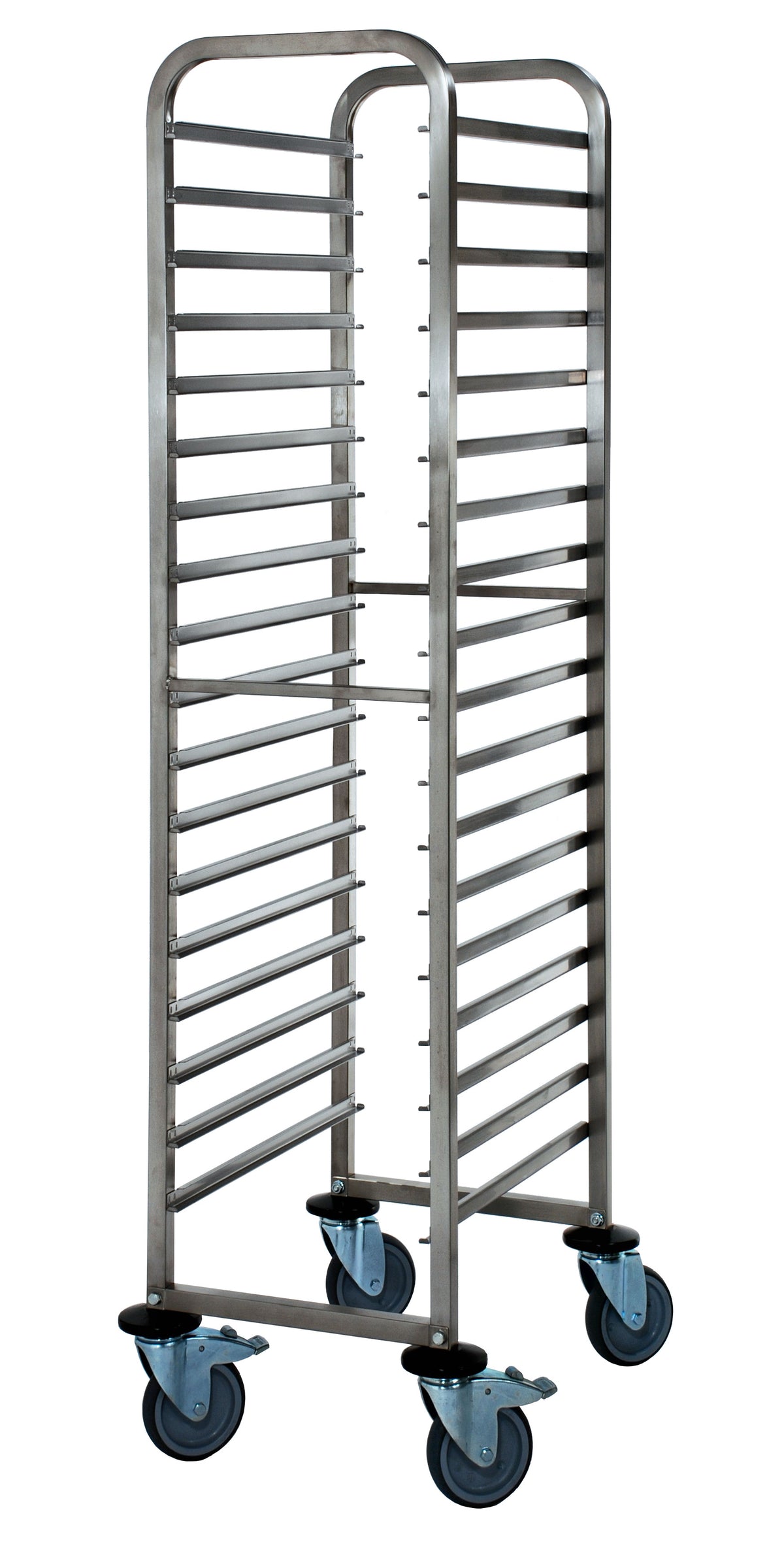 Chariot GN - Inox - 18 niveaux - GN 1/1 - 180kg - 460x613x1645mm - RW 1118 180 L Saro - Chariot de transport professionnel CHR - matériel cuisine pro - Cuistéo