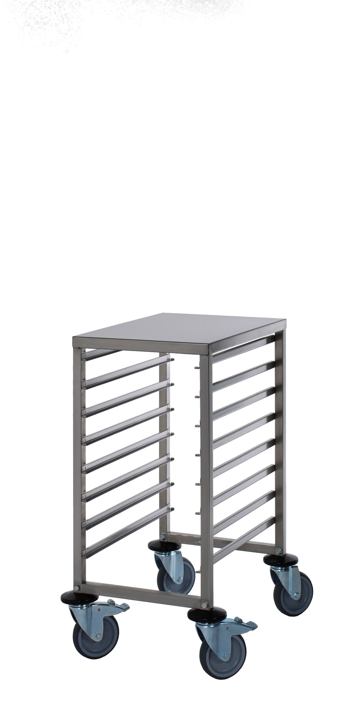 Chariot GN - Inox - 8 niveaux - GN 1/1 - 180kg - 460x613x845mm - TW 8 180 L Saro - Chariot de transport professionnel CHR - matériel cuisine pro - Cuistéo
