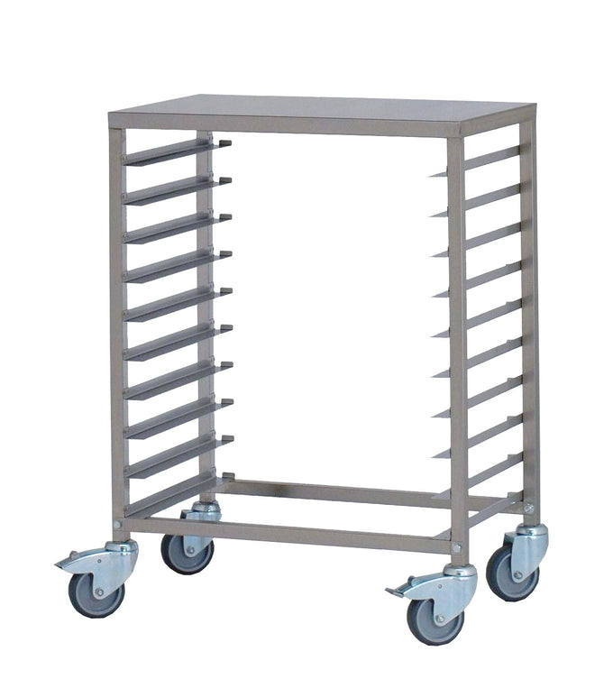 Chariot boulangerie - Inox - 10 niveaux - 600x400mm - 180kg - 663x415x900mm - TW 60/40Q 180 L Saro - Chariot gastronorme professionnel CHR - matériel cuisine pro - Cuistéo