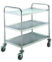 Chariot service - Inox - 3 niveaux - 75kg - 860x540x940mm - BASTIAN 75 L Saro - Chariot de service professionnel CHR - matériel cuisine pro - Cuistéo