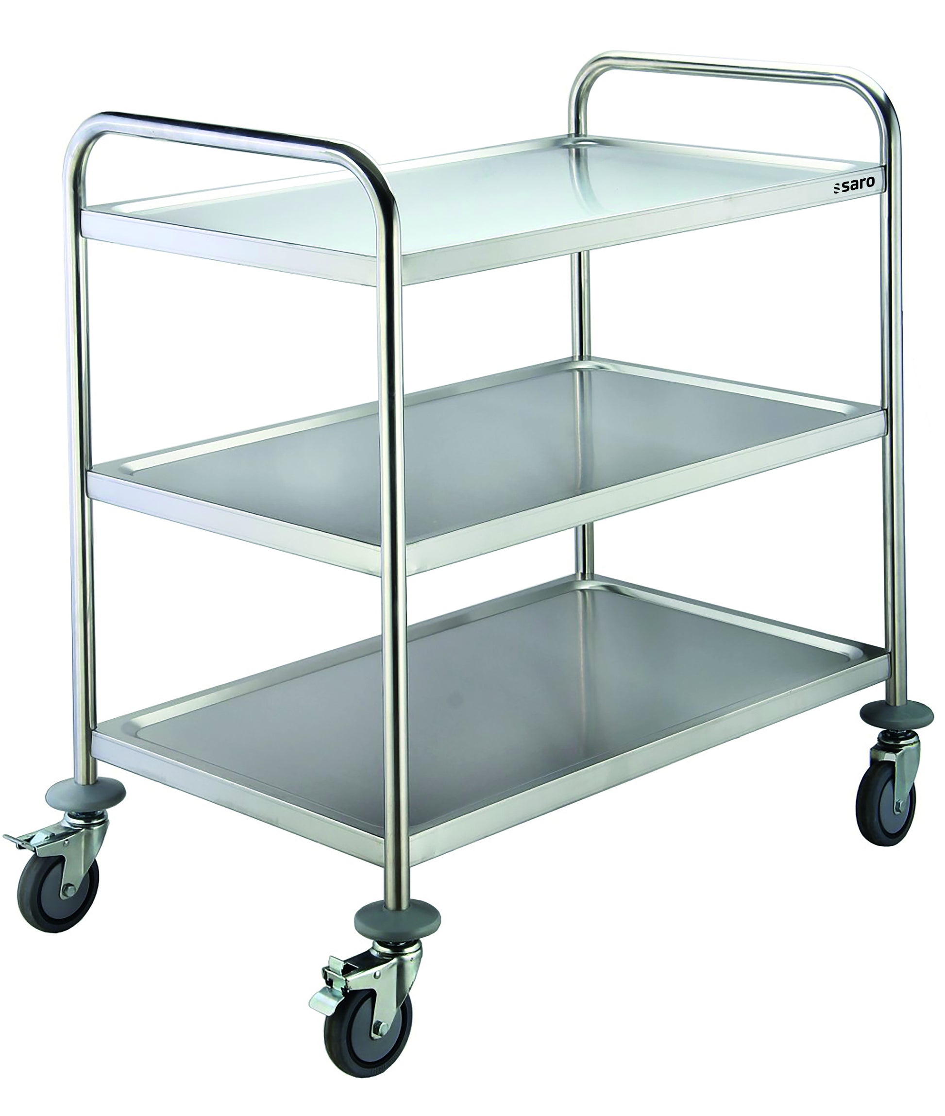 Chariot service - Inox - 3 niveaux - 75kg - 860x540x940mm - BASTIAN 75 L Saro - Chariot de service professionnel CHR - matériel cuisine pro - Cuistéo